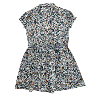 Girls SS floral Print Smocking Dress