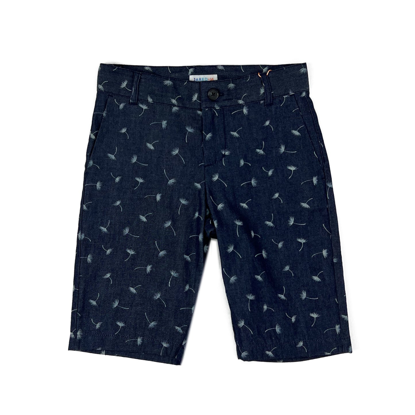 Boy's indigo twill  print Shorts