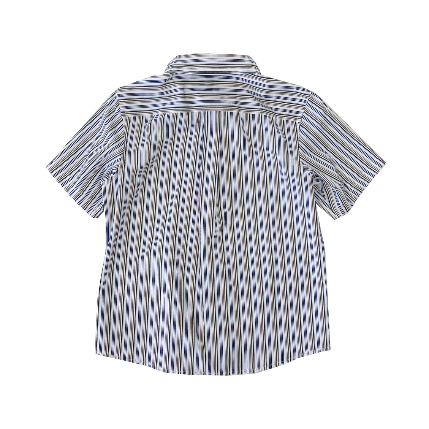 Boy's SS Spread Collar Stripe Shirt