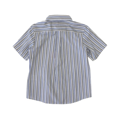 Boy's SS Spread Collar Stripe Shirt