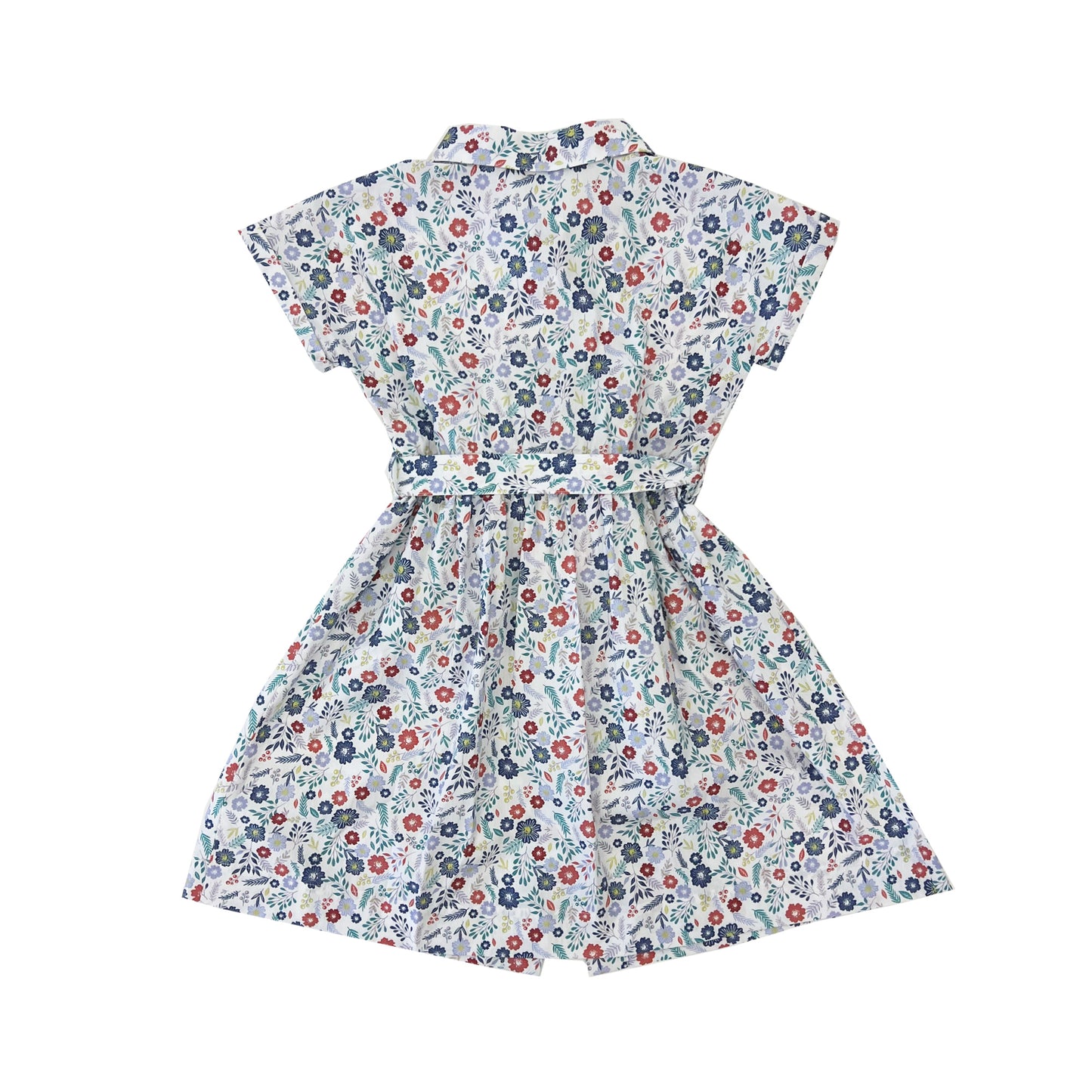 Girl's Floral Shirt Dress