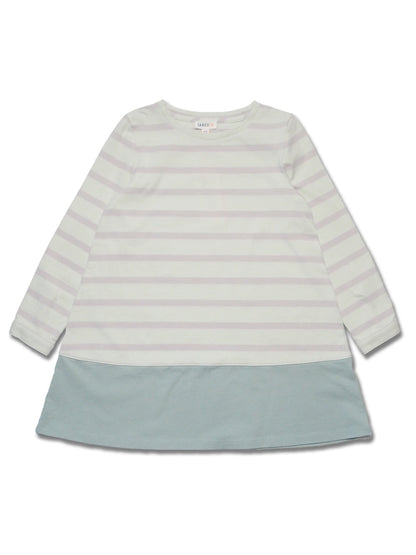 Girl A Line Contrast Detail Dress