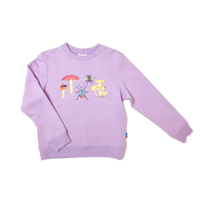 Girl's FW LS Mushroom Print Sweatshirt