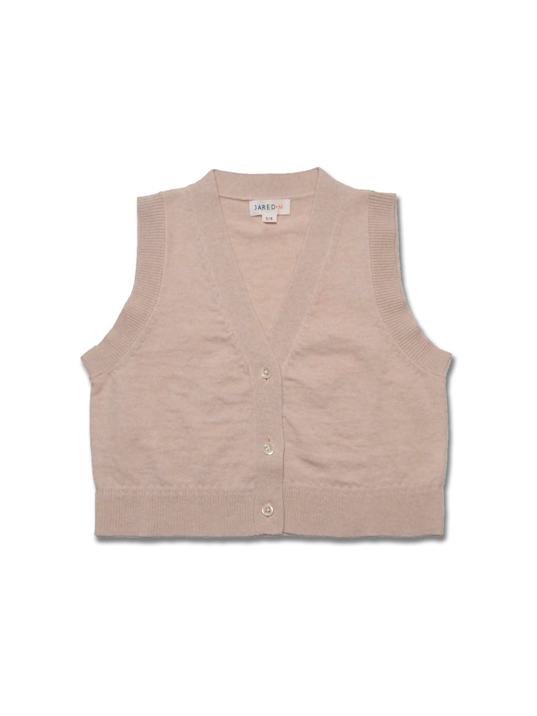 Girl's Merino Wool Blend Vest Cardigan