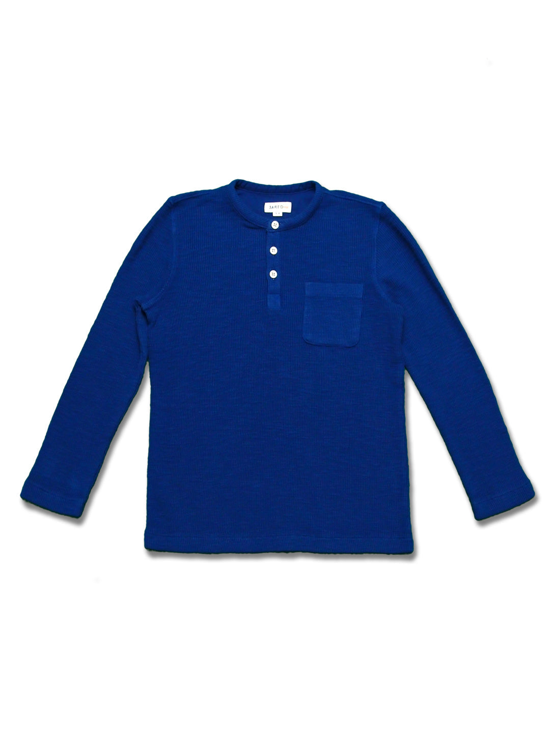 Boy's LS Knit Solid Waffle Henly
