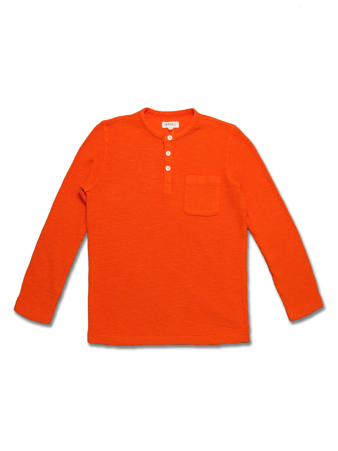 Boy's LS Knit Solid Waffle Henly