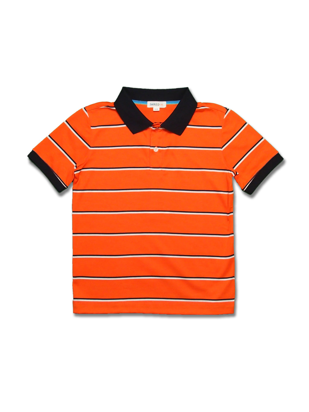 Boy's SS Flat Knit Stripe Polo