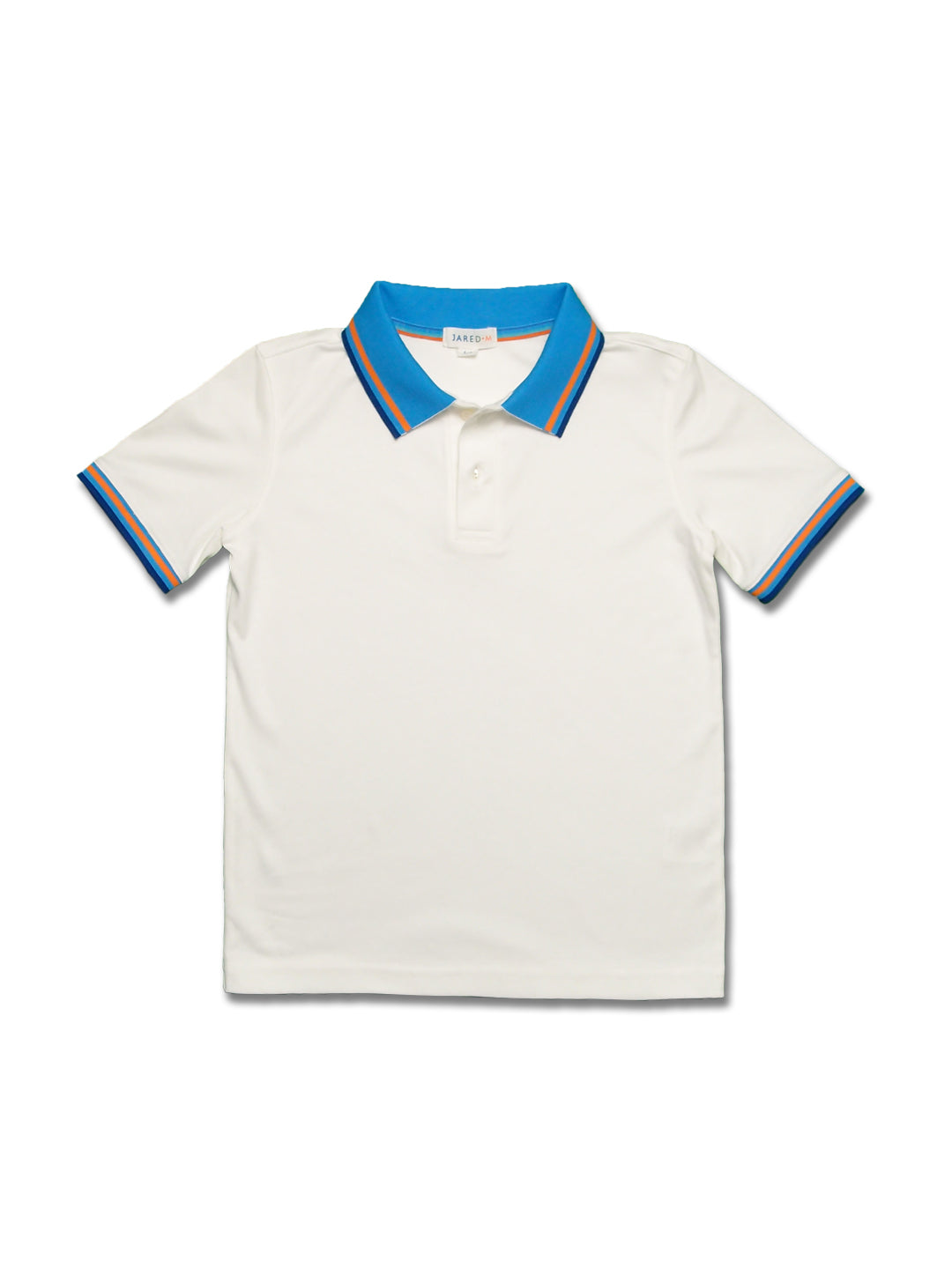 Boys NOS SS Polo with Tipping Flat Knit Collar - Solid