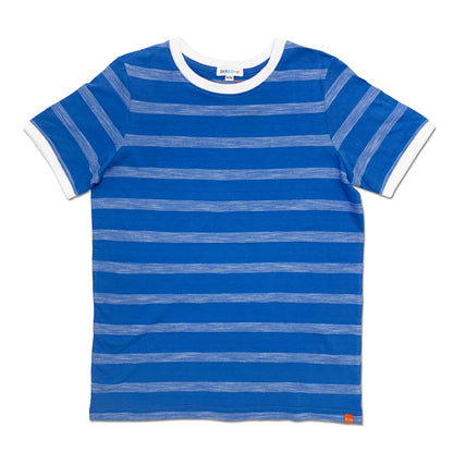 SS Crew Neck Tee - Herringbone Stripe
