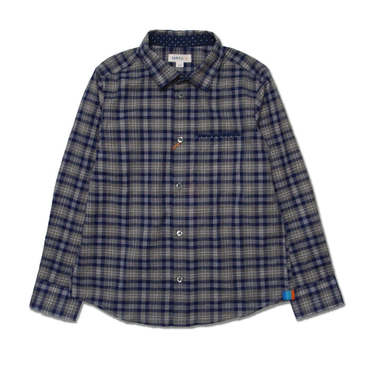 Boy's FW LS Spread Collar with Chest Pocket Shirt