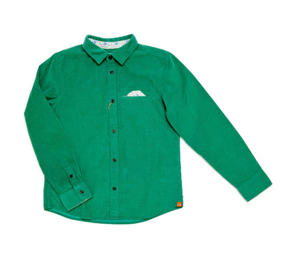 Boy's FW LS Spread Collar Cordurory Shirt