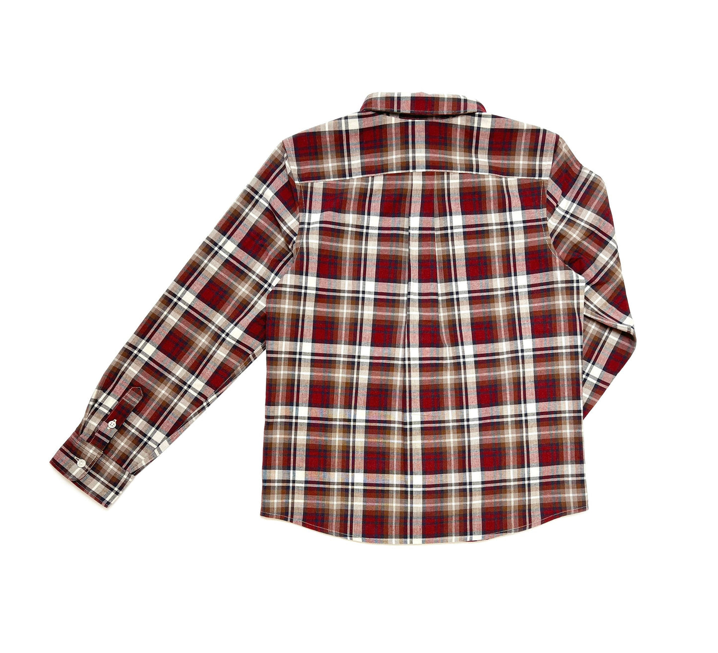 Boy's FW LS Double Pocket Wool Blend Check Shirt