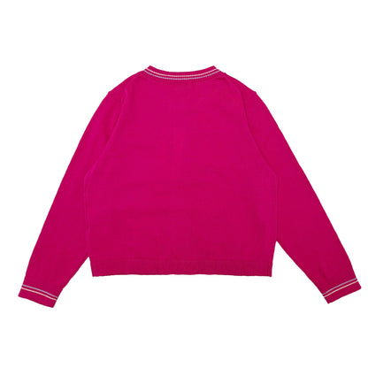 Girl's NOS LS Cotton cardigan