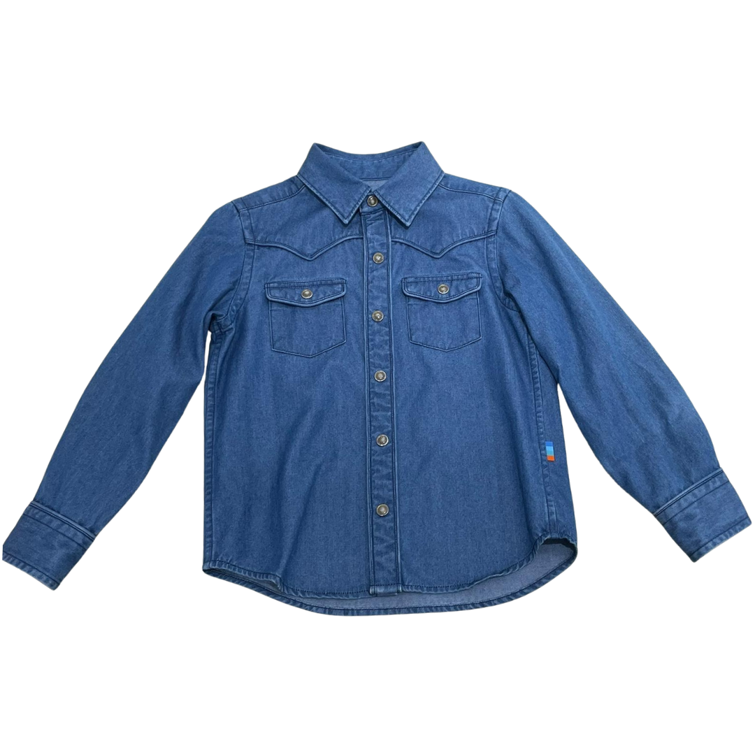 Long sleeve Indigo Western Shirt