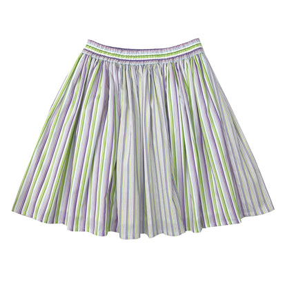 Girl's stripe 6-panel skirt