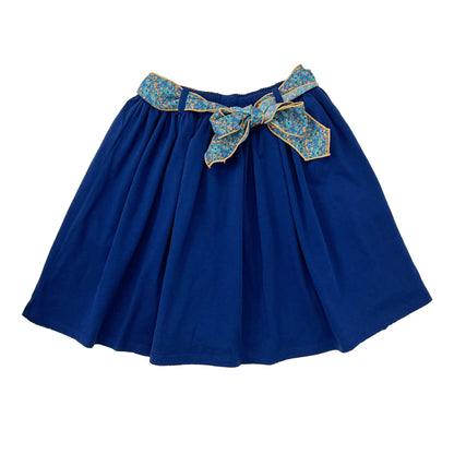 Girl's Waist Tie Knit Skirt