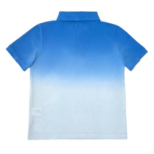 Boy's SS Flat Knit Dip dye Polo