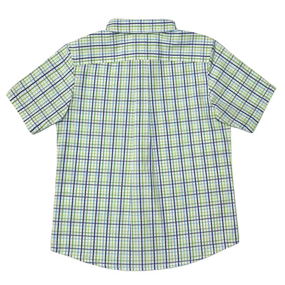 Boy's SS Spread Collar Check Shirt
