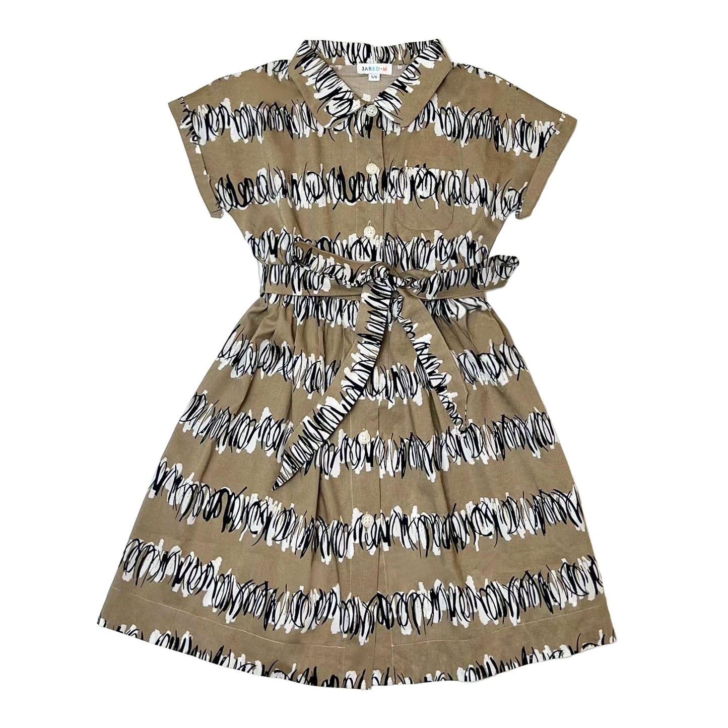 Girl's SS Scribble Shirt Dress