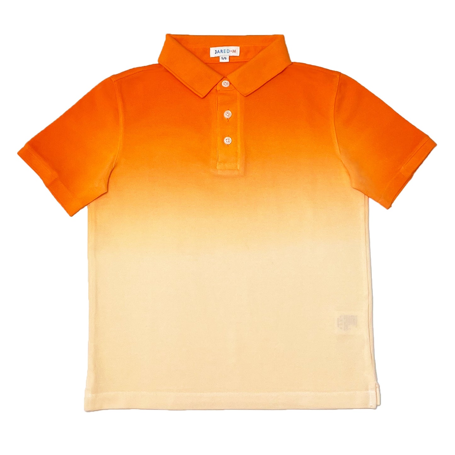 Boy's SS Flat Knit Dip dye Polo