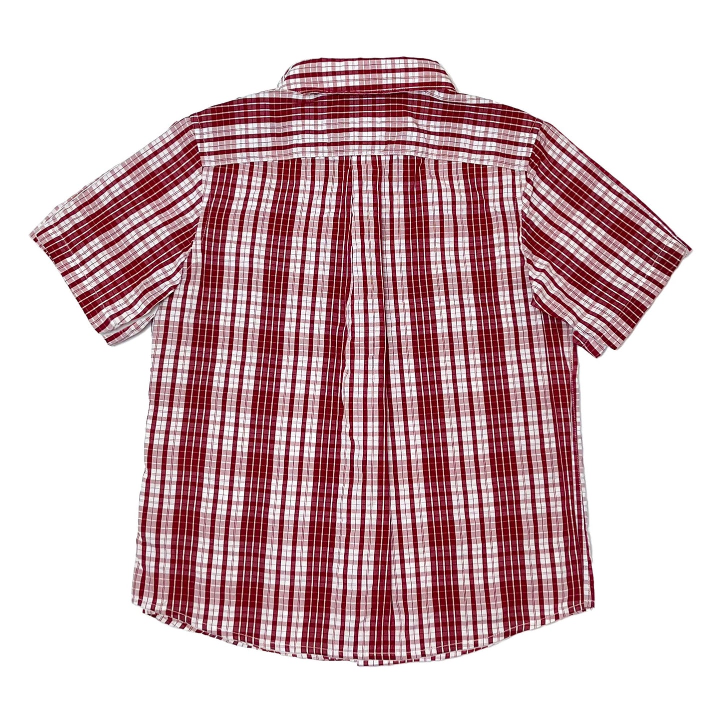 Boy's SS Spread Collar Seersucker Check shirt