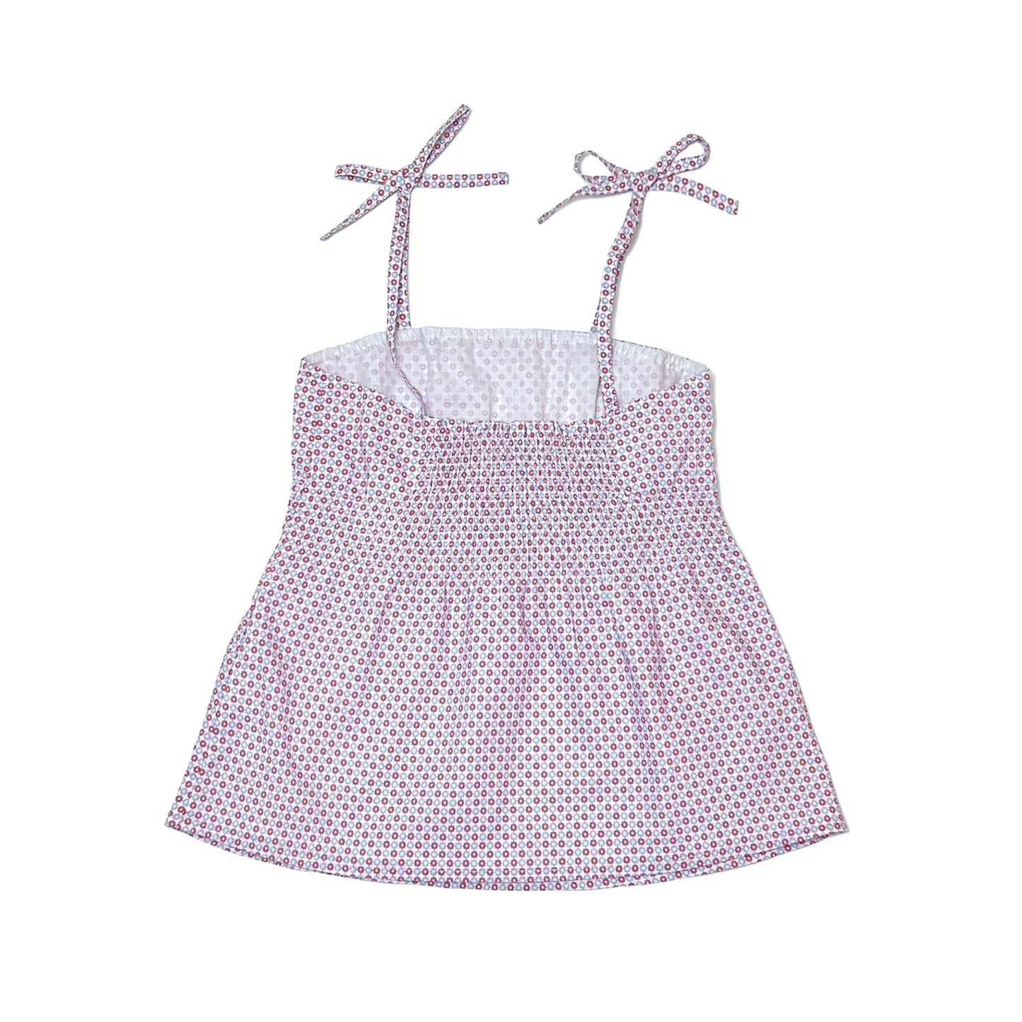 Girl's Woven Floral Print Tiki Top