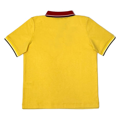 Boy's SS Flat Knit Tipping Collar Polo