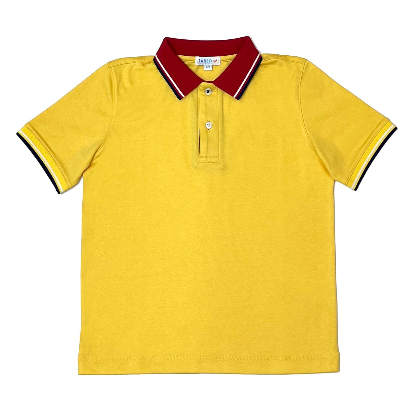 Boy's SS Flat Knit Tipping Collar Polo