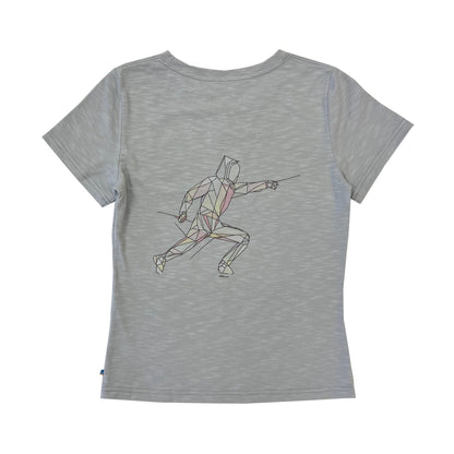 Ladies SS Crew Neck Fencing Tee