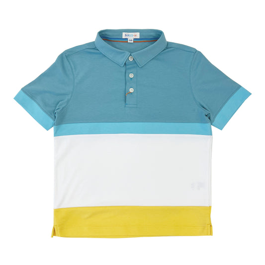 Boy's SS Color Block Polo