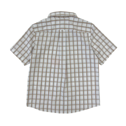 Boy's SS Spread Collar Plaid shirt