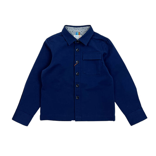 Boy's LS Spread Collar Overshirt