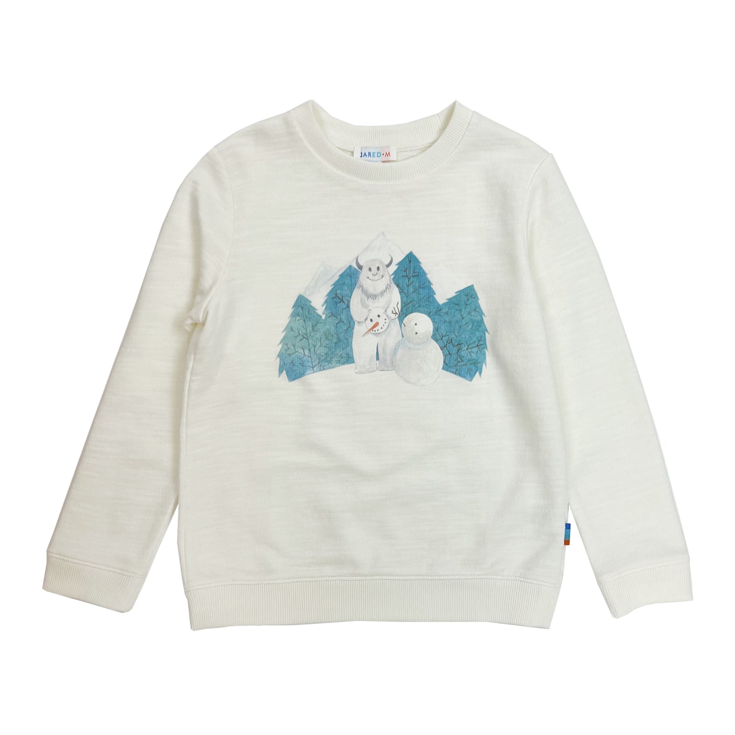 Boy's LS Knit Crew Neck Yeti Pullover