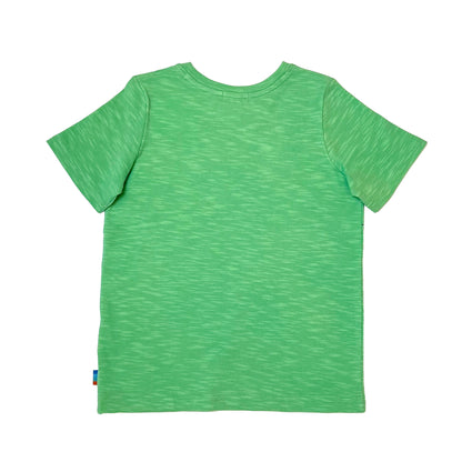 Girl's SS Crew Neck Tee with cycling Bear Print