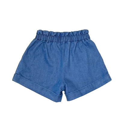 Girl's Indigo Pull On Shorts
