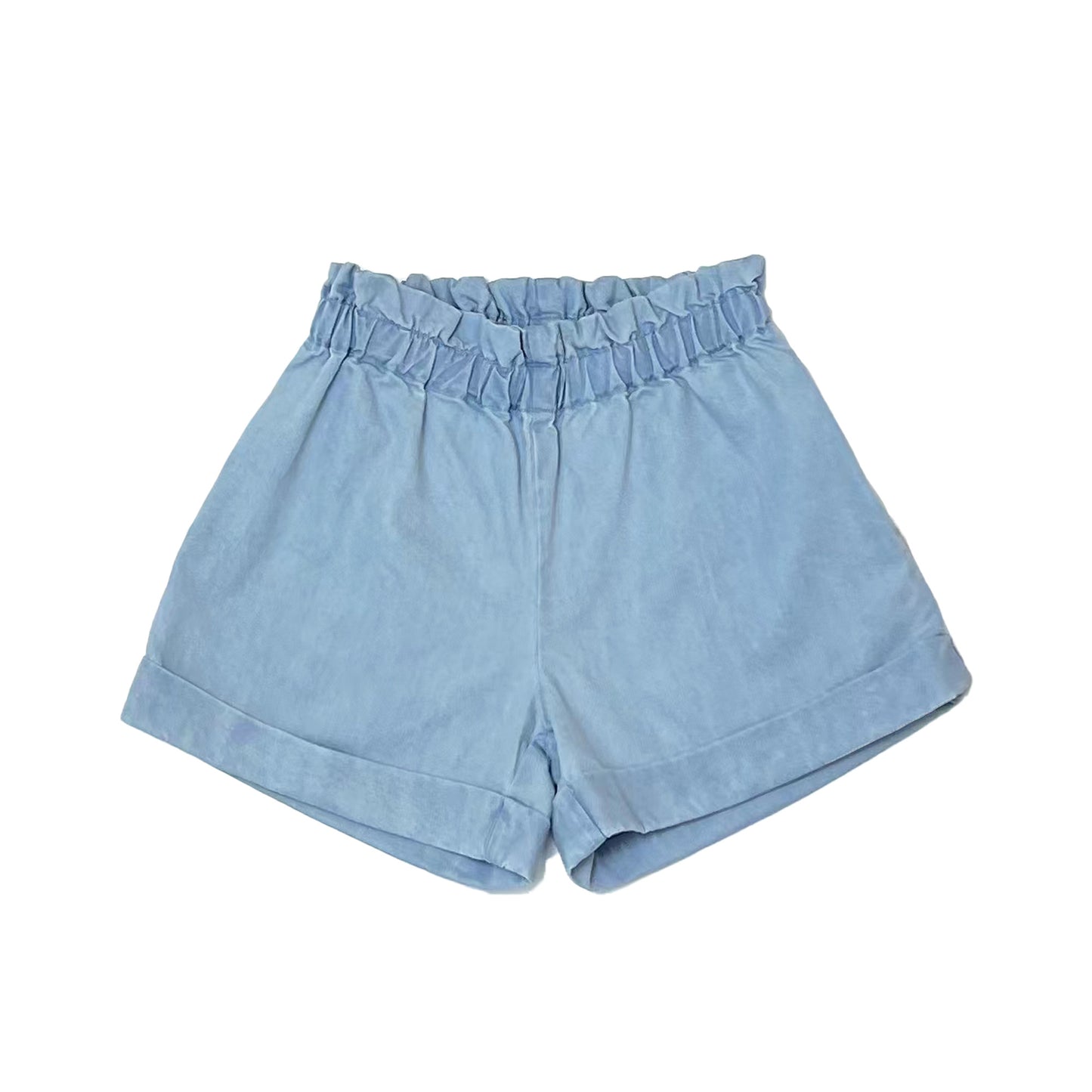 Girl's Indigo Pull On Shorts