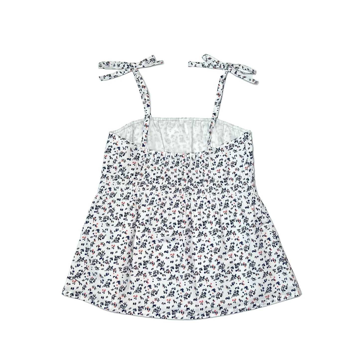Girl's Woven Floral Print Tiki Top