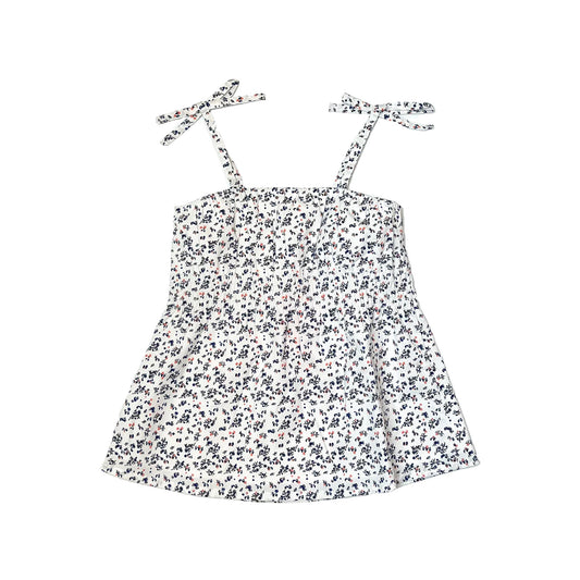 Girl's Woven Floral Print Tiki Top