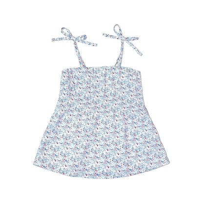 Girl's Woven Floral Print Tiki Top